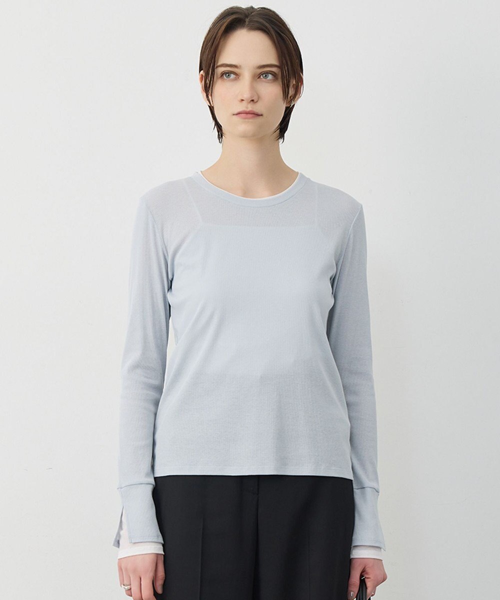 ICB L セミシアーテレコ レイヤード風カットソー 