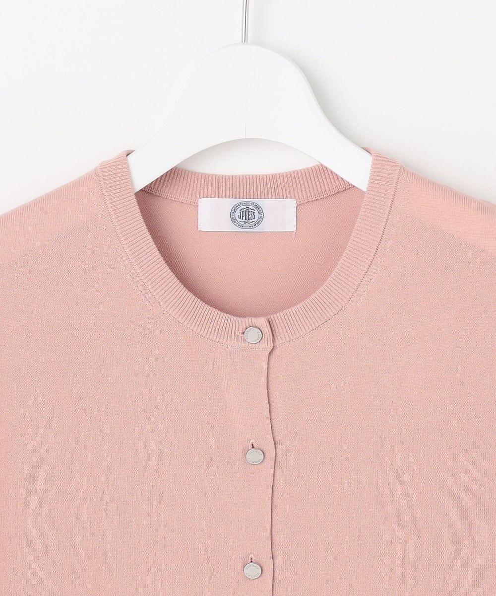 J.PRESS LADIES L 【洗える・抗菌防臭】COTTON ACETATE DRY クルーネック カーディガン 