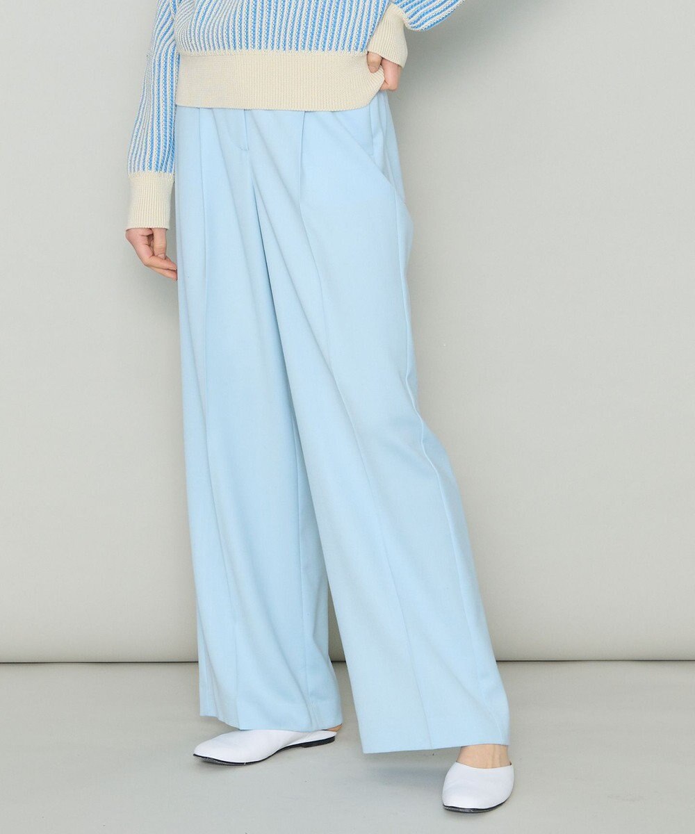 JOSEPH パステルウール　ワイドトラウザーズ 
