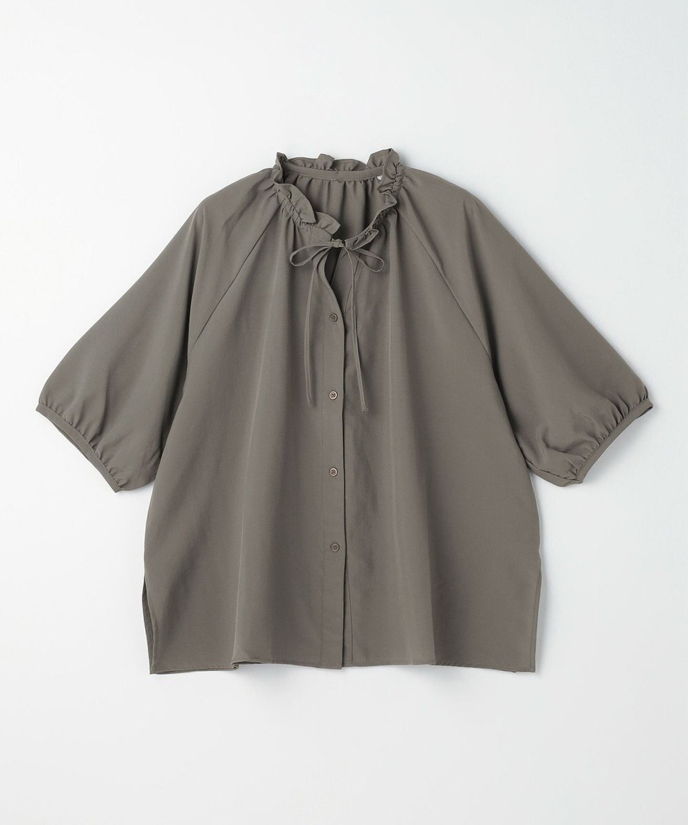 ANY 楽映えフリルネックブラウス（セットアップ着用可） 