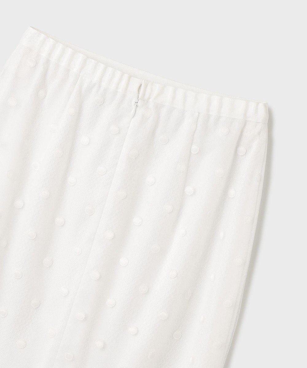 GRACE CONTINENTAL ドットチュールタイトスカート 