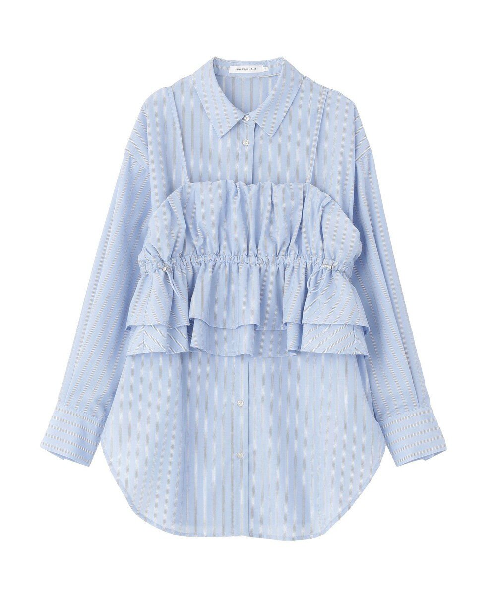 AMERICAN HOLIC 【2点セット・イージーケア】ビスチェ＋シャツ 