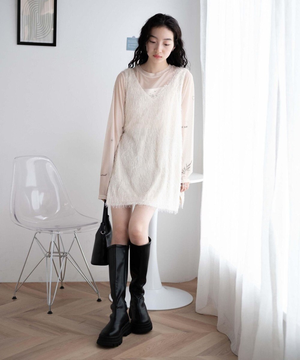 WEGO ボリュームロングブーツ 