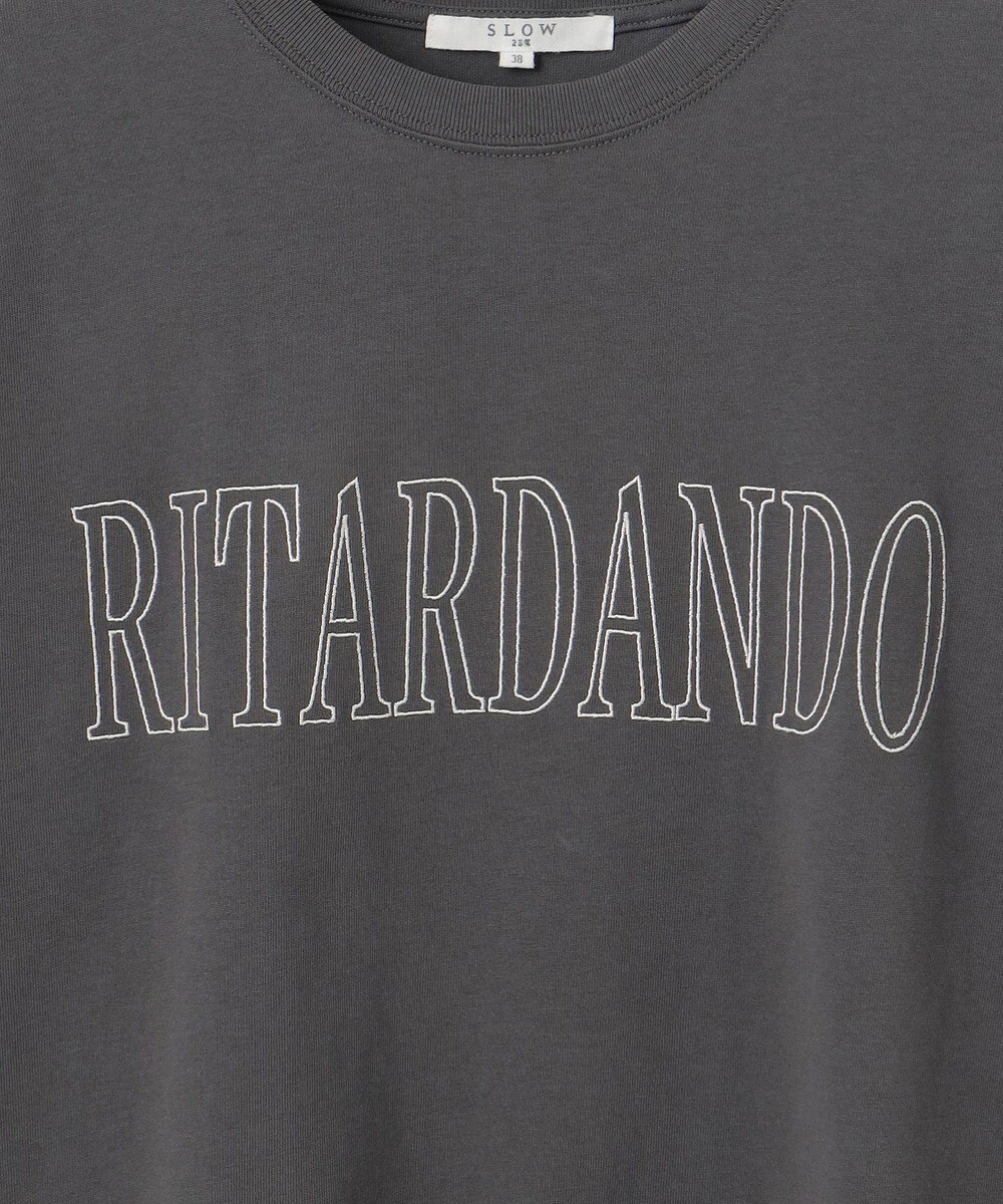 23区 【SLOW/一部店舗限定】MVSコットン フレア袖 ロゴTシャツ 