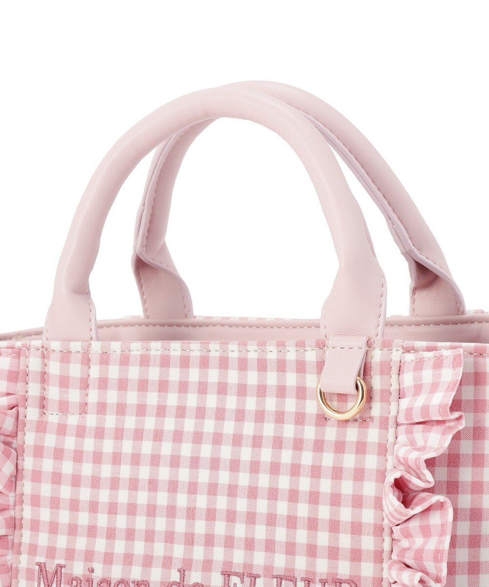 Maison de FLEUR ギンガムフリル2Wayバッグ 