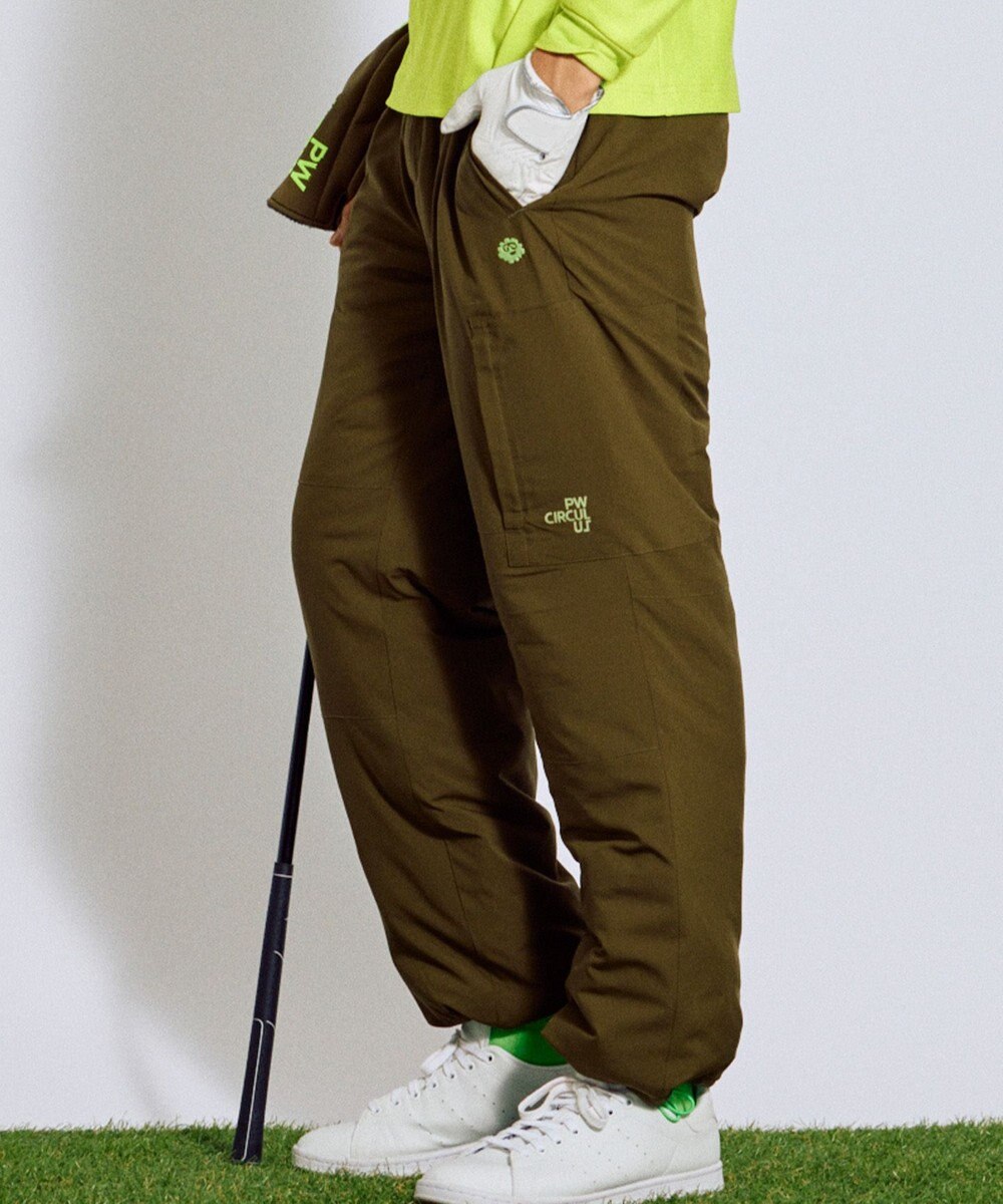 PW CIRCULUS 【撥水加工 / ストレッチ】【MEN】ワイド中綿カーゴパンツ ゴルフ 