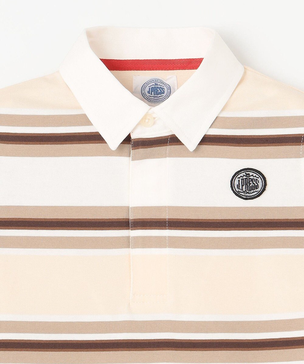 J.PRESS KIDS 【110-130cm】マルチボーダー 半袖ポロシャツ 