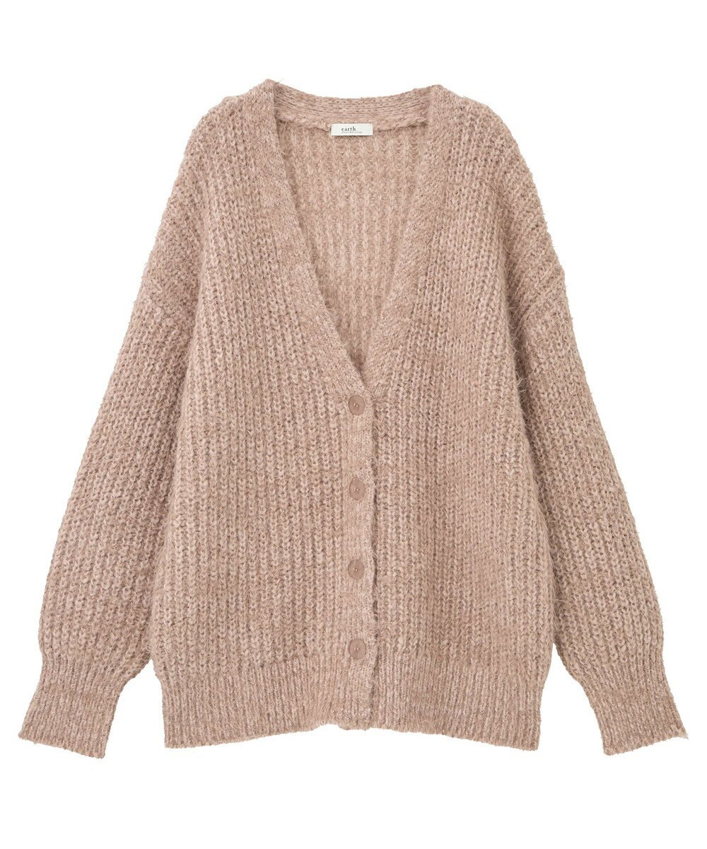 earth music&ecology 【予約】カラーミックスシャギーカーディガン 