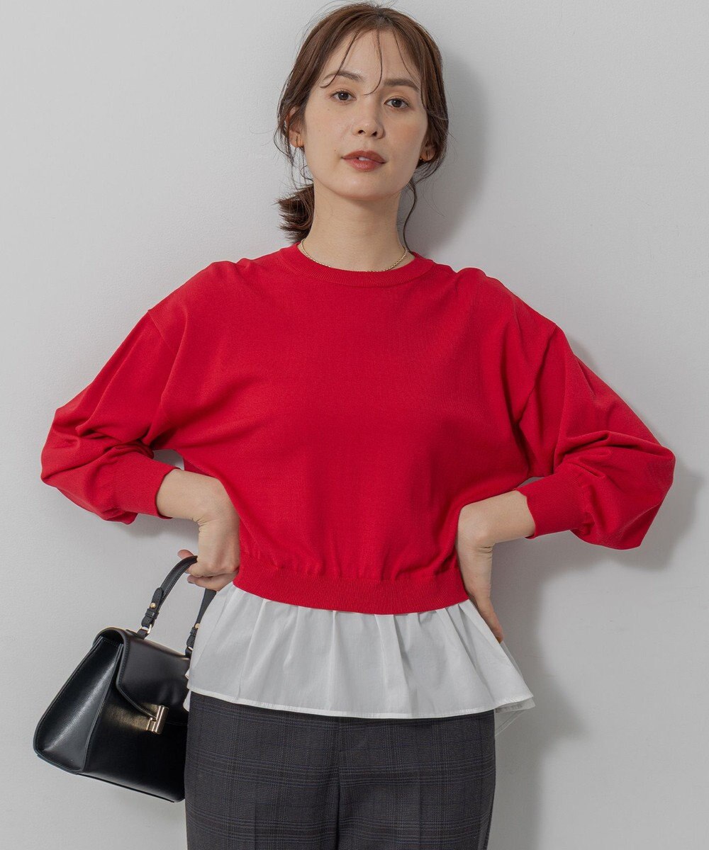 組曲 ストレッチクリアドッキング ニットプルオーバー 