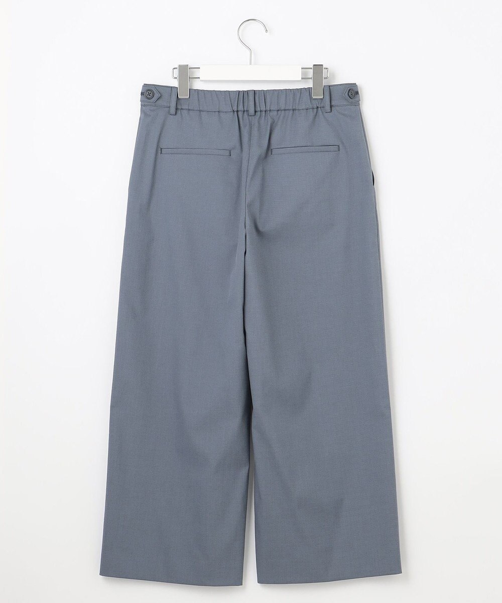 J.PRESS LADIES 【WEB限定カラーあり・セットアップ対応・洗える・撥水・防汚】コットンFITTYシャーク ワイド アンクル パンツ 