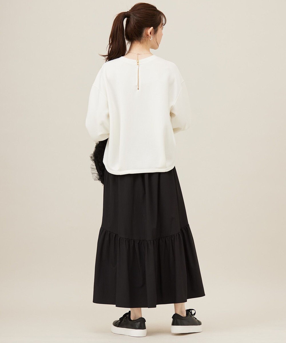 ANY SIS 【洗える・2SET】ダンボール プルオーバー×ギャザー スカート 