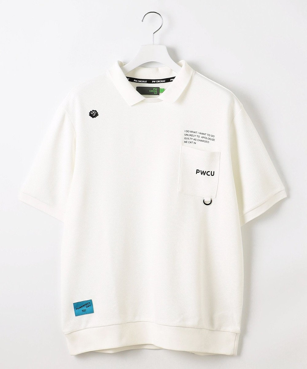 PW CIRCULUS 【GOLF OUT掲載アイテム】【MEN】ワッフルポロ ゴルフ 