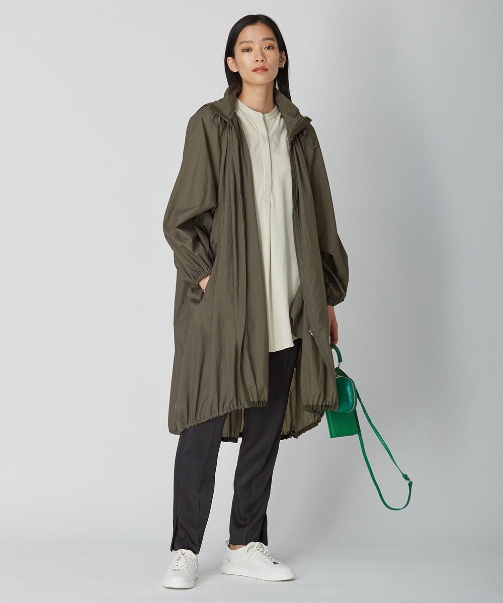 ICB 【撥水加工】シアーナイロンタフタ フーデットコート 