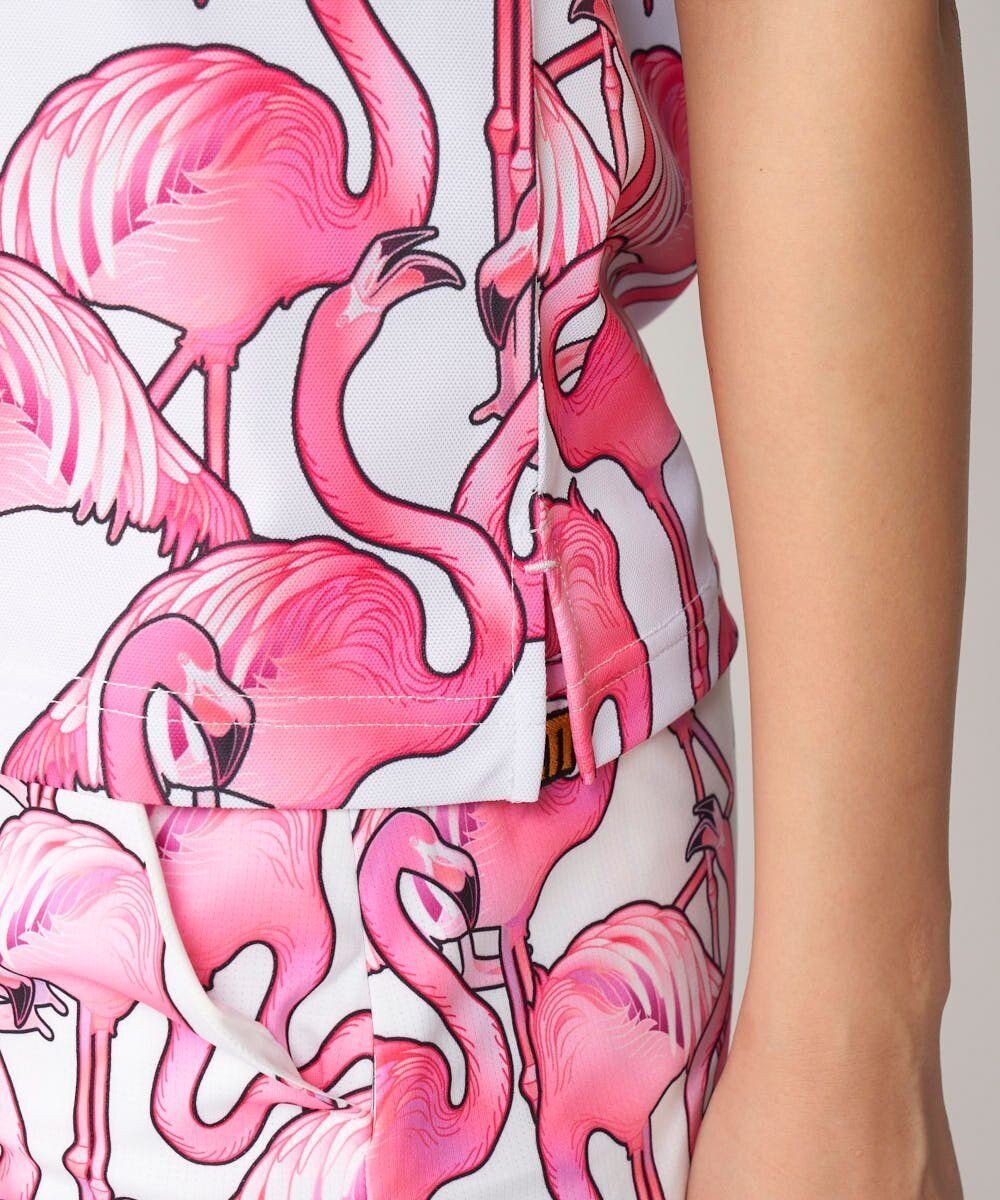 FILA GOLF／marie claire 【Loudmouth】柄ポロシャツ 