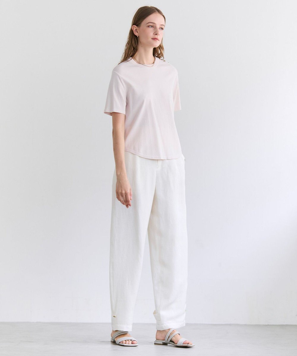 BEIGE， BERNARD / リネン混 ヘムタグ 2WAYパンツ 