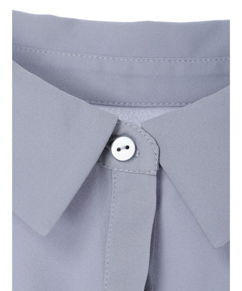 Green Parks 袖プリーツ衿付きブラウス 