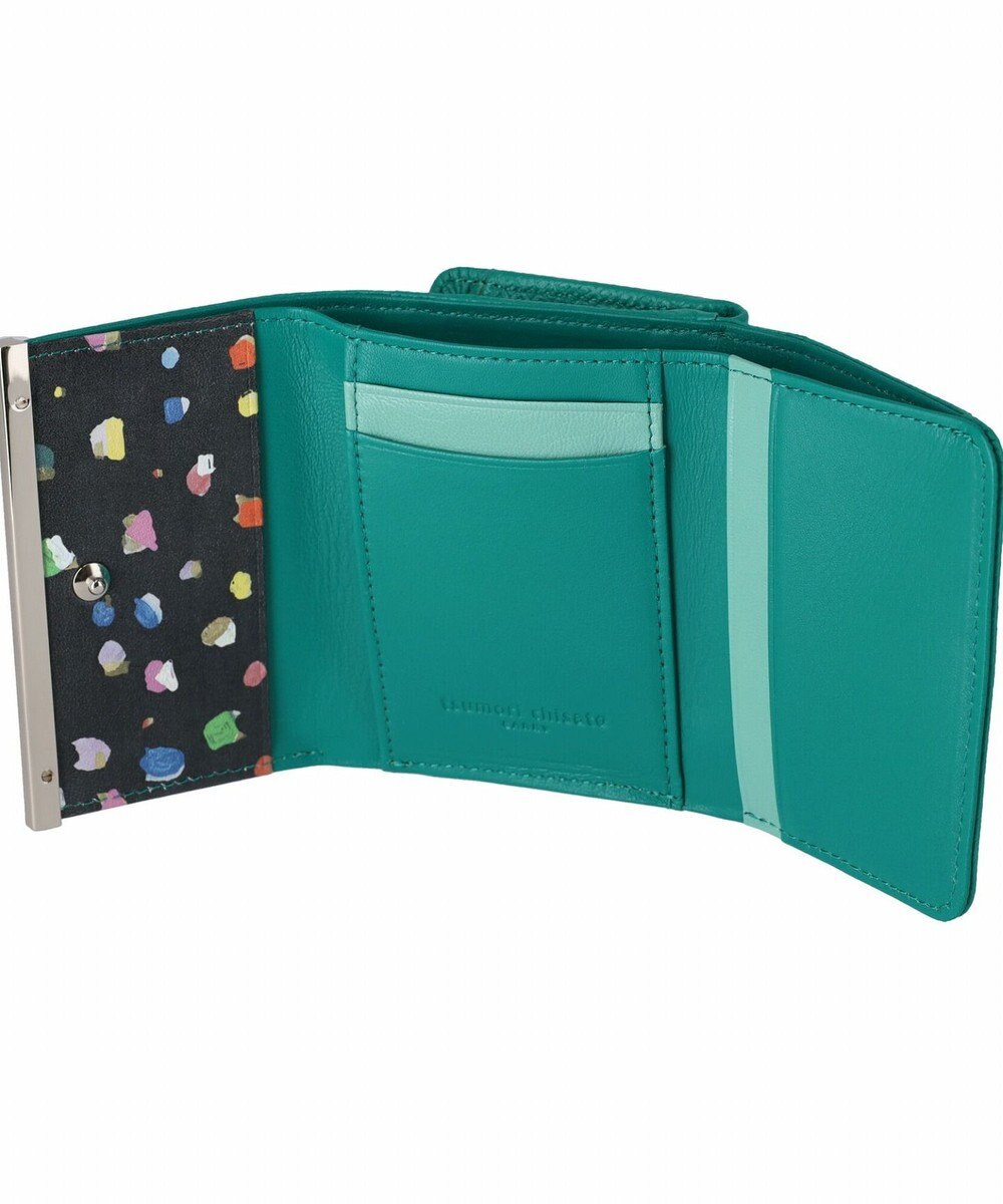 tsumori chisato CARRY クロスエンボス 3つ折りミニ財布 