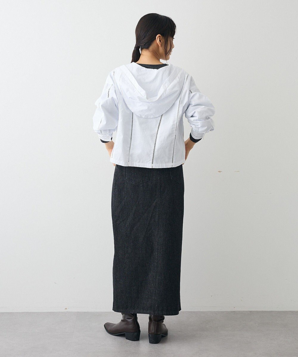 CRAFT STANDARD BOUTIQUE 梯子レースフード付きブラウス 