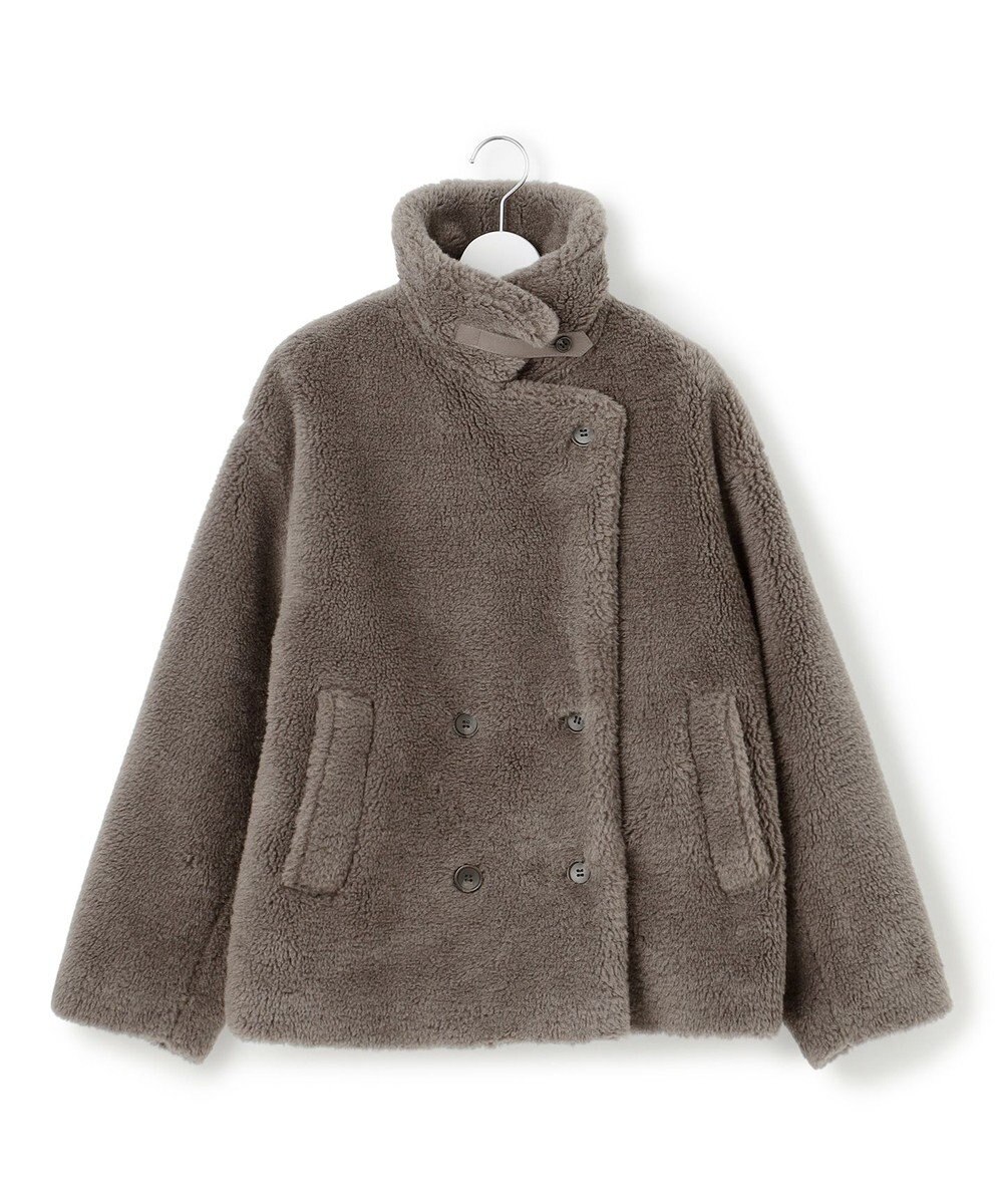 23区 S 【CanCam11月号掲載】ECOPELテディボア ダブルフロント アウター 