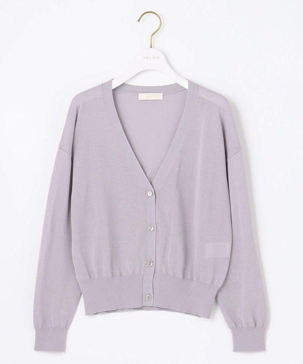 ANY SIS 【美人百花6月号掲載】2SET シアーカーディガン アンサンブル 