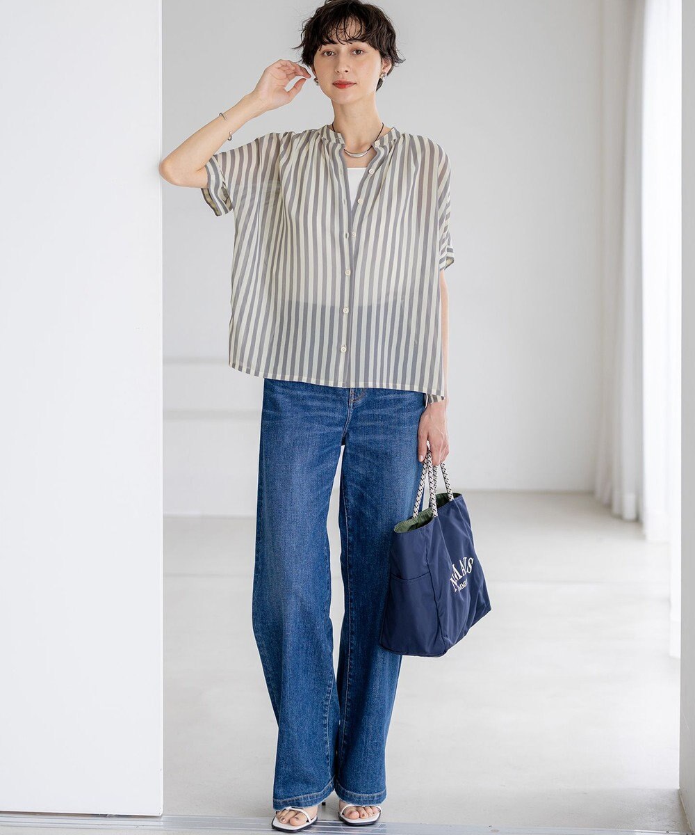 23区 S 【滝沢眞規子さん着用/VERY掲載/洗える】23区DENIM ストレッチ ワイドパンツ 