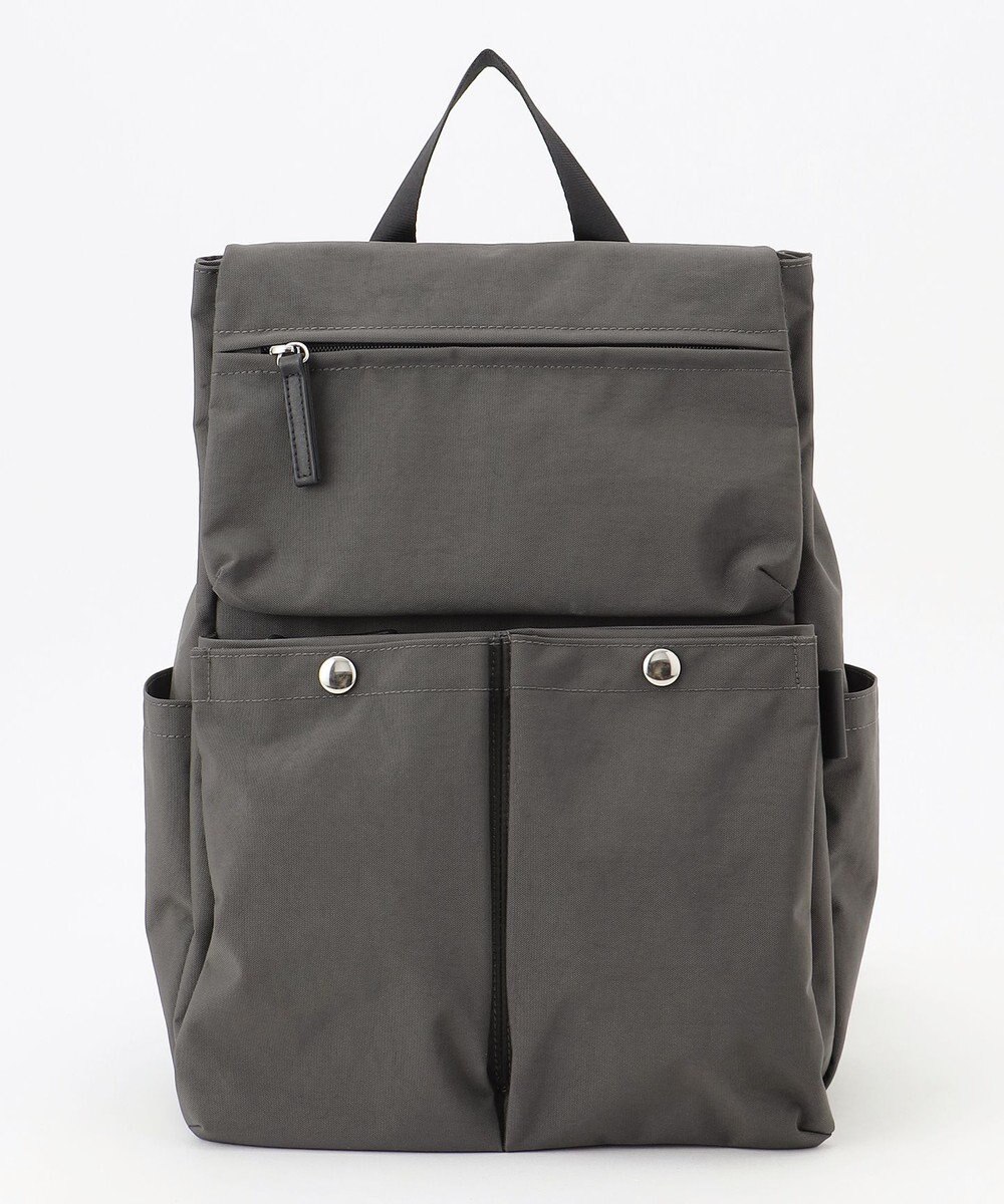 Y'SACCS 【ムック本掲載】クリンクルナイロン　ダブルポケットリュック 