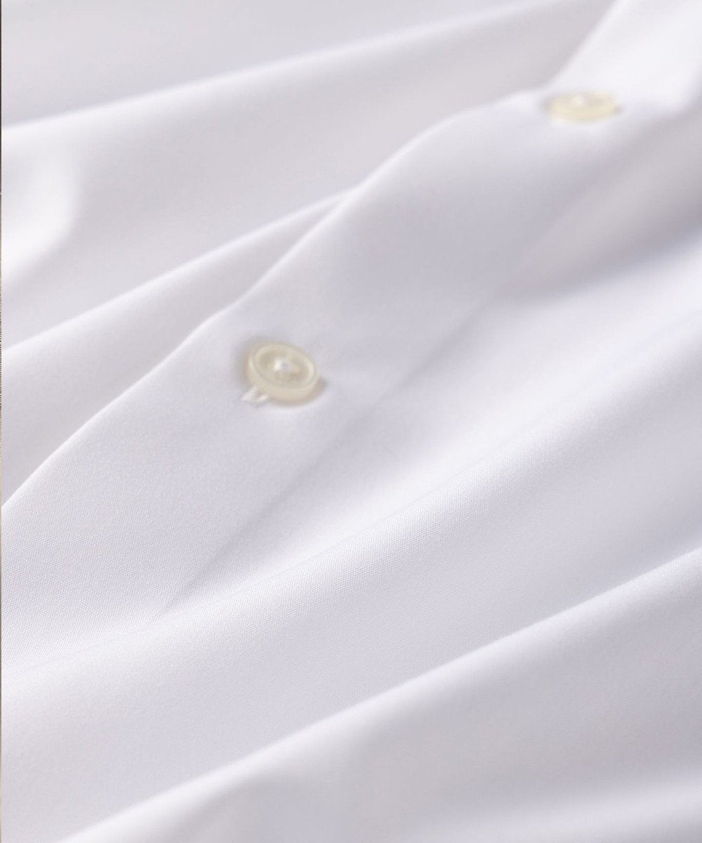 GOTAIRIKU 春夏向け【形態安定】SUMMERPREMIUMPLEATS_スナップダウンカラー _織柄_ 長袖ドレスシャツ(25年春夏モデル) 