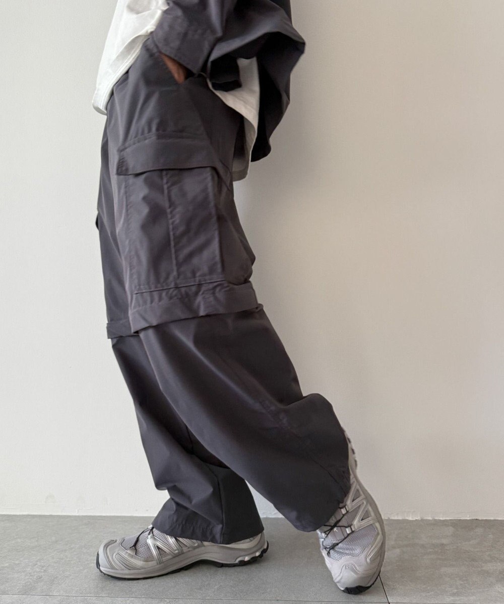 WEGO 【セットアップ対応ITEM】2WAYリップストップカーゴパンツ 