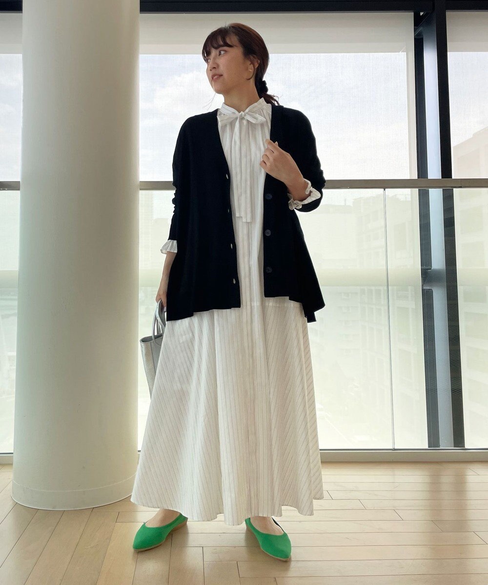 UNFILO スタイルアップニット カーディガン 