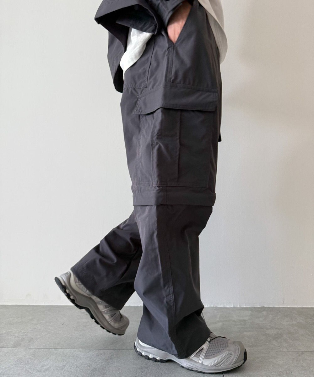 WEGO 【セットアップ対応ITEM】2WAYリップストップカーゴパンツ 