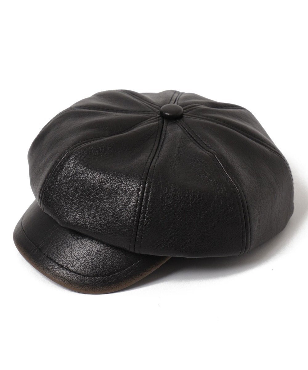 WEGO ヴィンテージPUキャスケット 