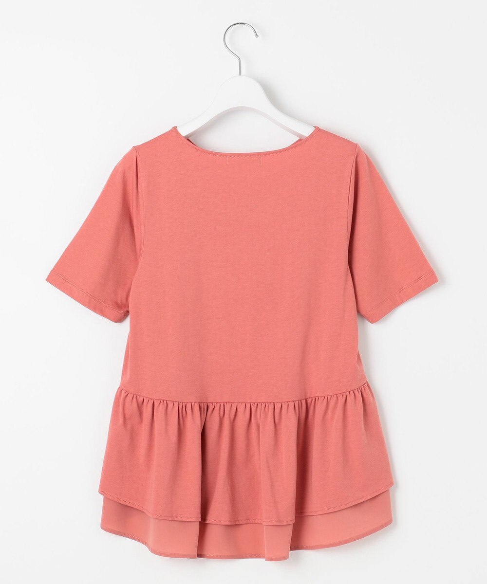 Feroux 【UVケア】バックペプラムチュニック Tシャツ 