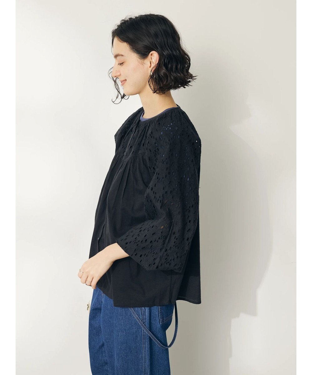 CRAFT STANDARD BOUTIQUE インド綿アイレット刺繍ブラウス 