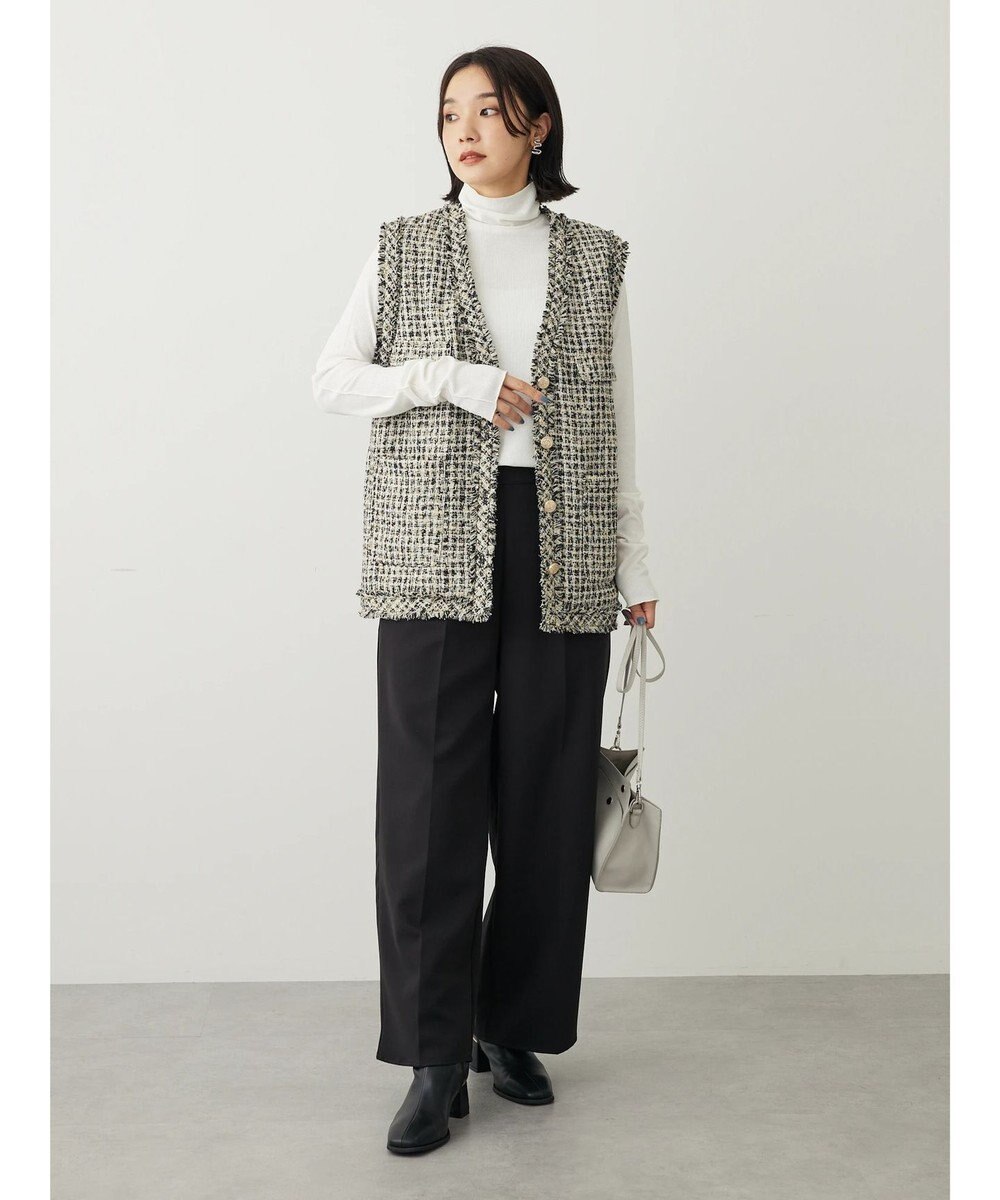 Green Parks カットリブタートルネックプルオーバー 