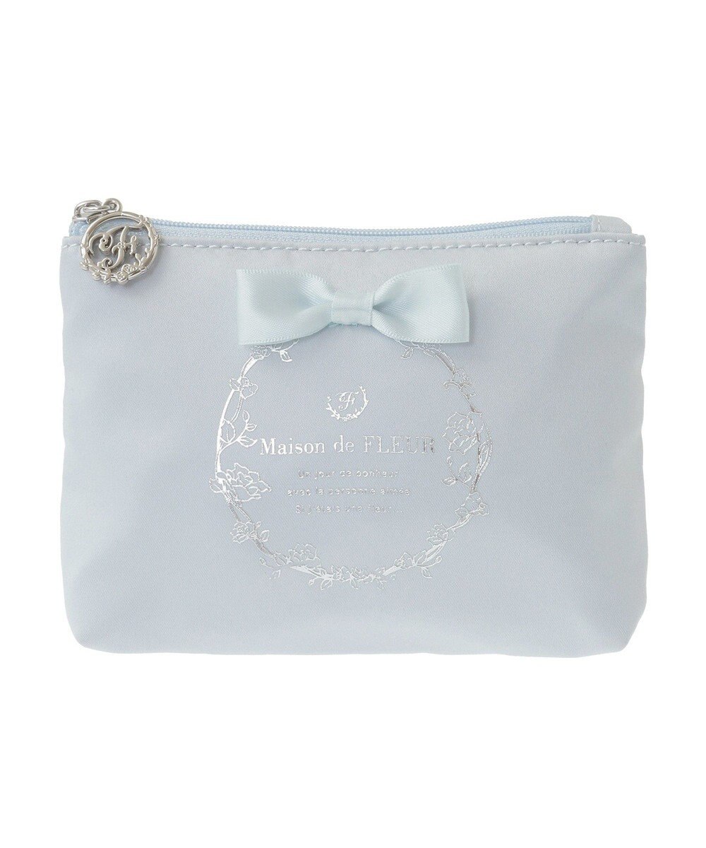 Maison de FLEUR サテンリボンティッシュケース 