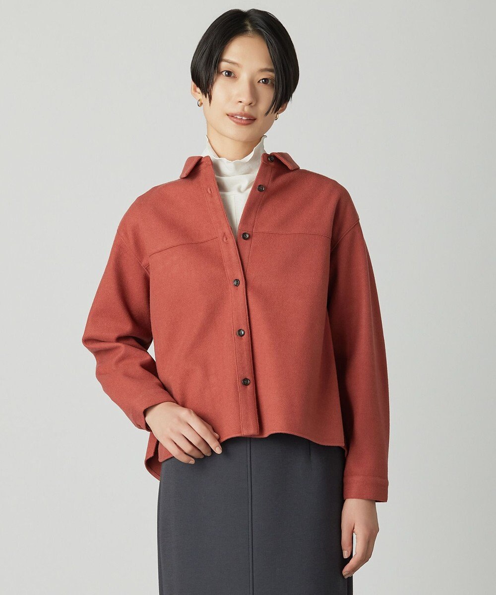 J.PRESS LADIES S メルトンジャージー シャツ 