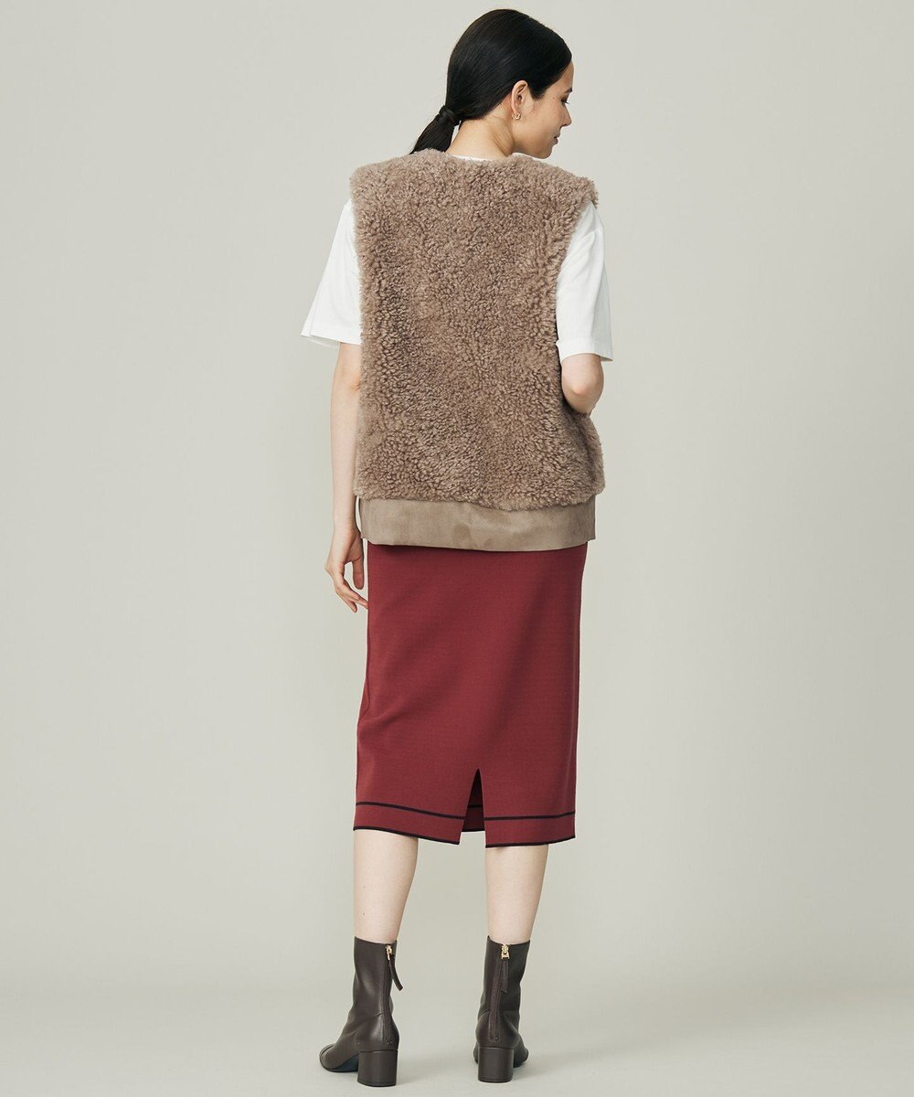 自由区 S レーヨンストレッチIライン スカート 