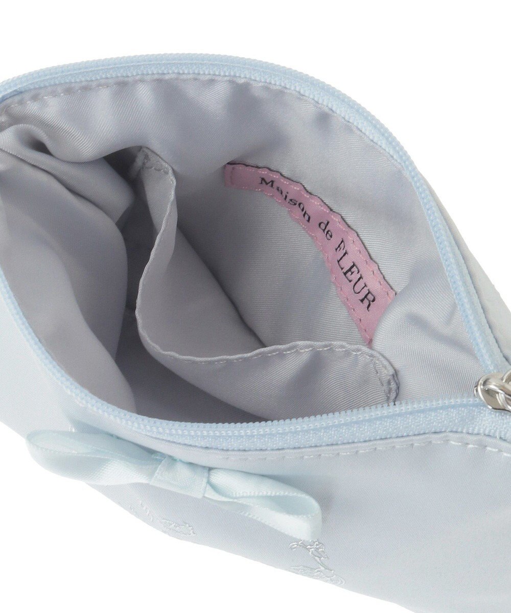 Maison de FLEUR サテンリボンティッシュケース 