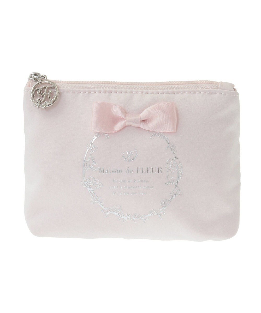 Maison de FLEUR サテンリボンティッシュケース 