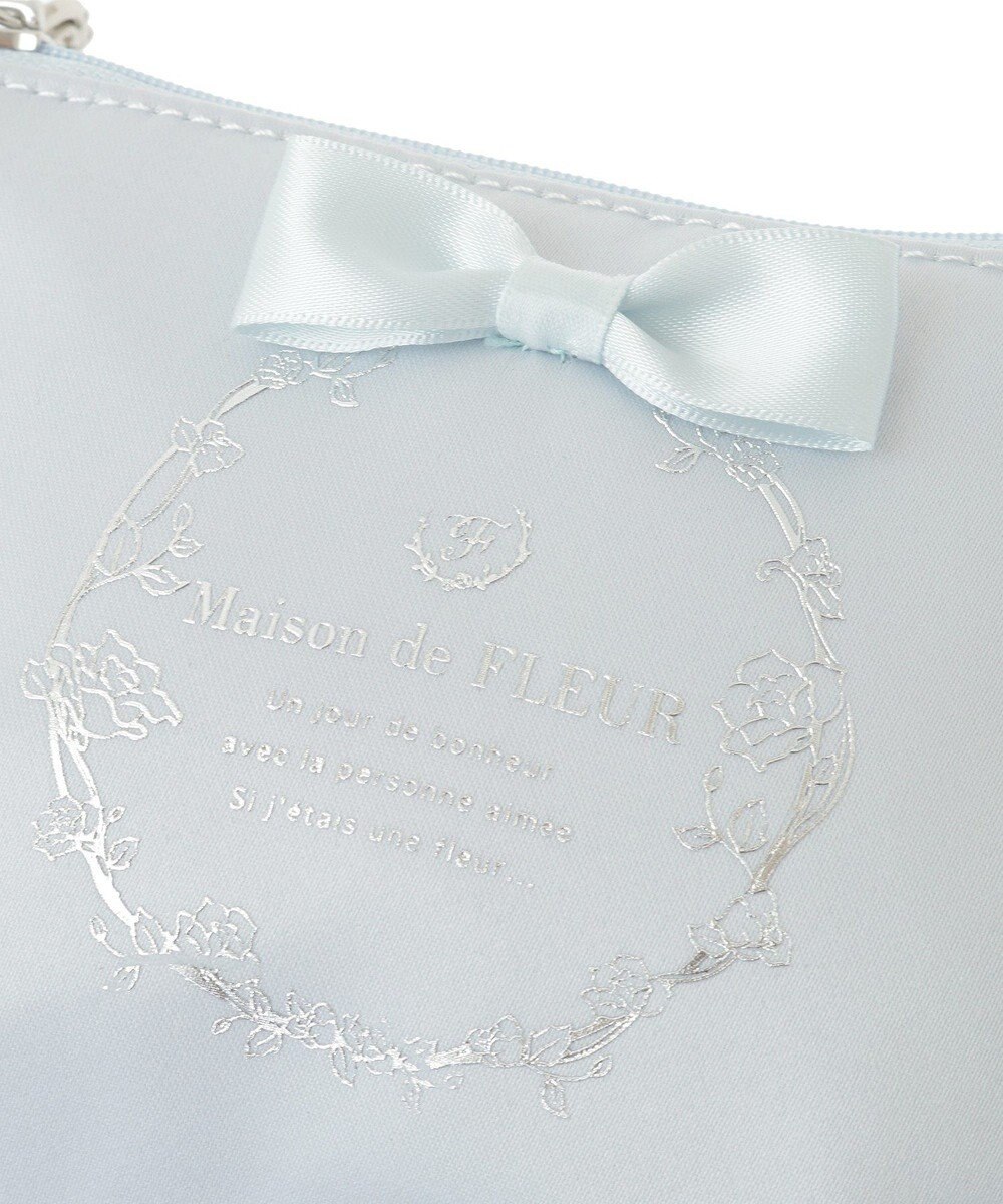 Maison de FLEUR サテンリボンティッシュケース 