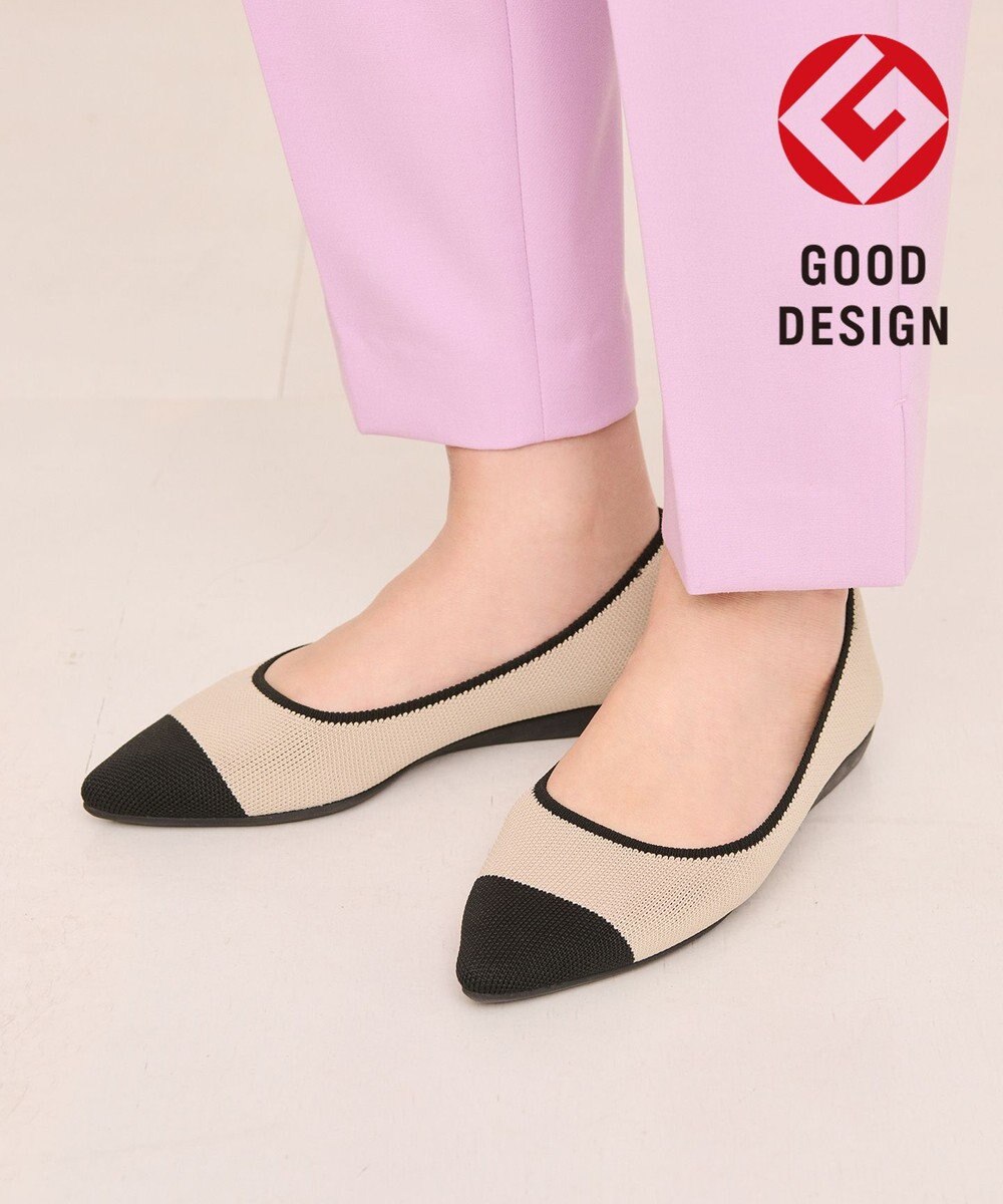 steppi 【洗える/撥水】  バイカラー ポインテッドパンプス 