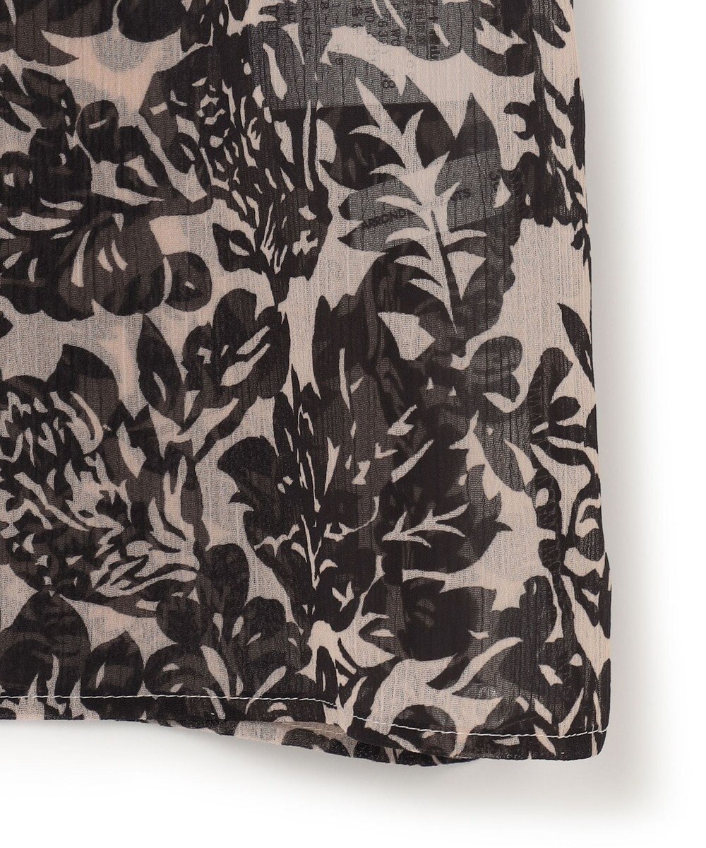 23区 【洗える】ボタニカルプリント スキッパー ブラウス 