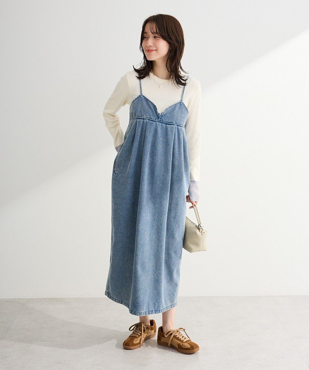 Green Parks デニムキャミワンピース 