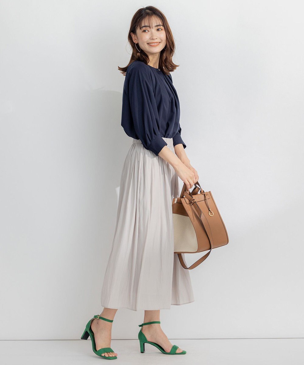 組曲 S 【WEB限定】シアーカルゼ ドルマンスリーブ ブラウス 