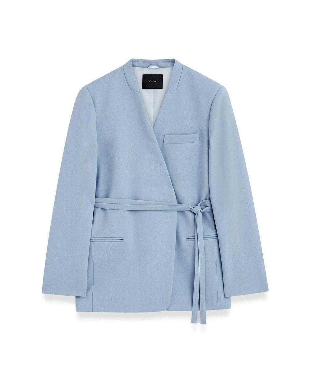 JOSEPH テーラリングクレープ　ノーカラージャケット 