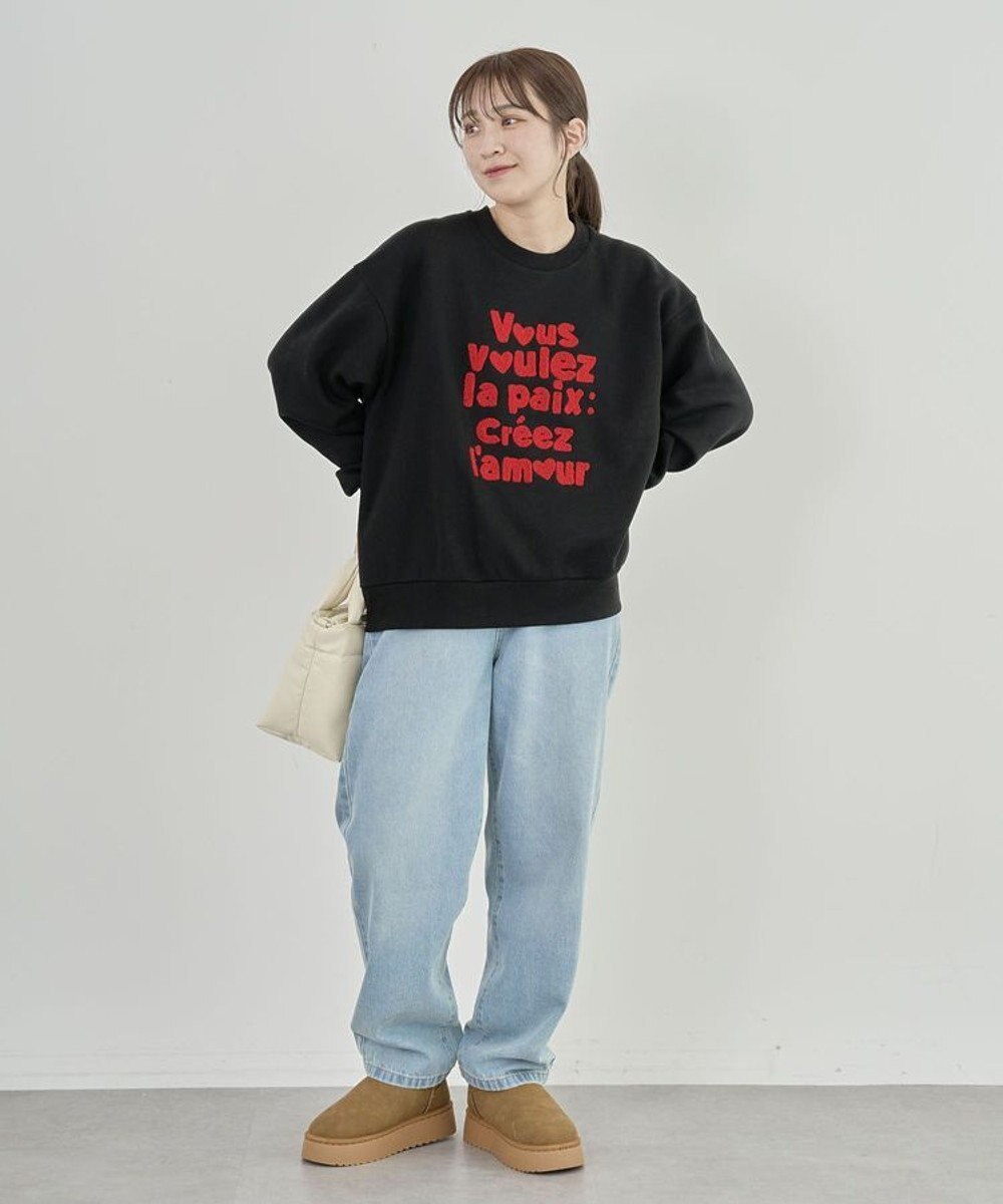 Green Parks ・ＤＯＵＢＬＥ　ＦＬＡＧＳ　サガラ刺繍スウェット 