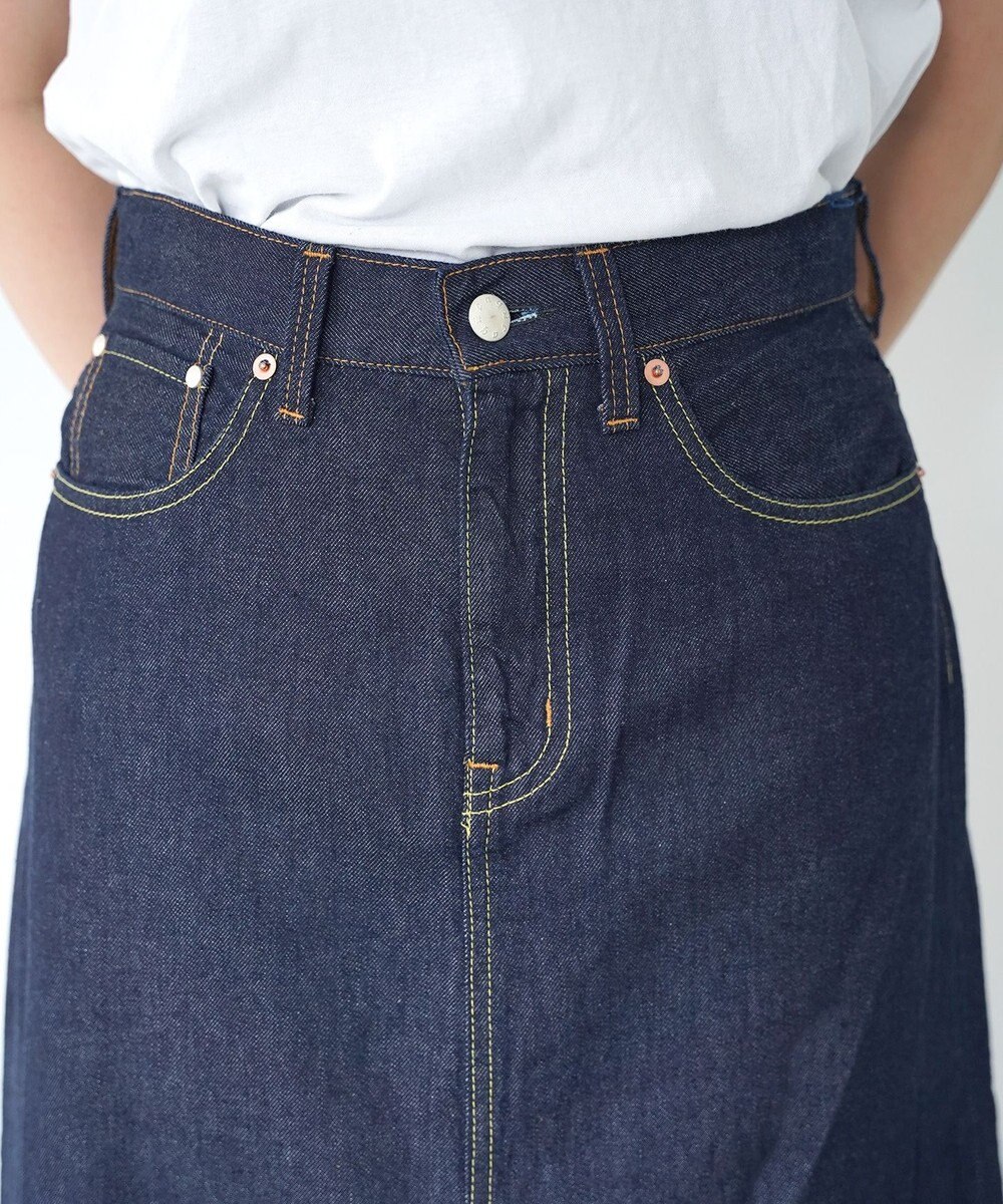 caqu FS 4/5丈 デニムスカート 