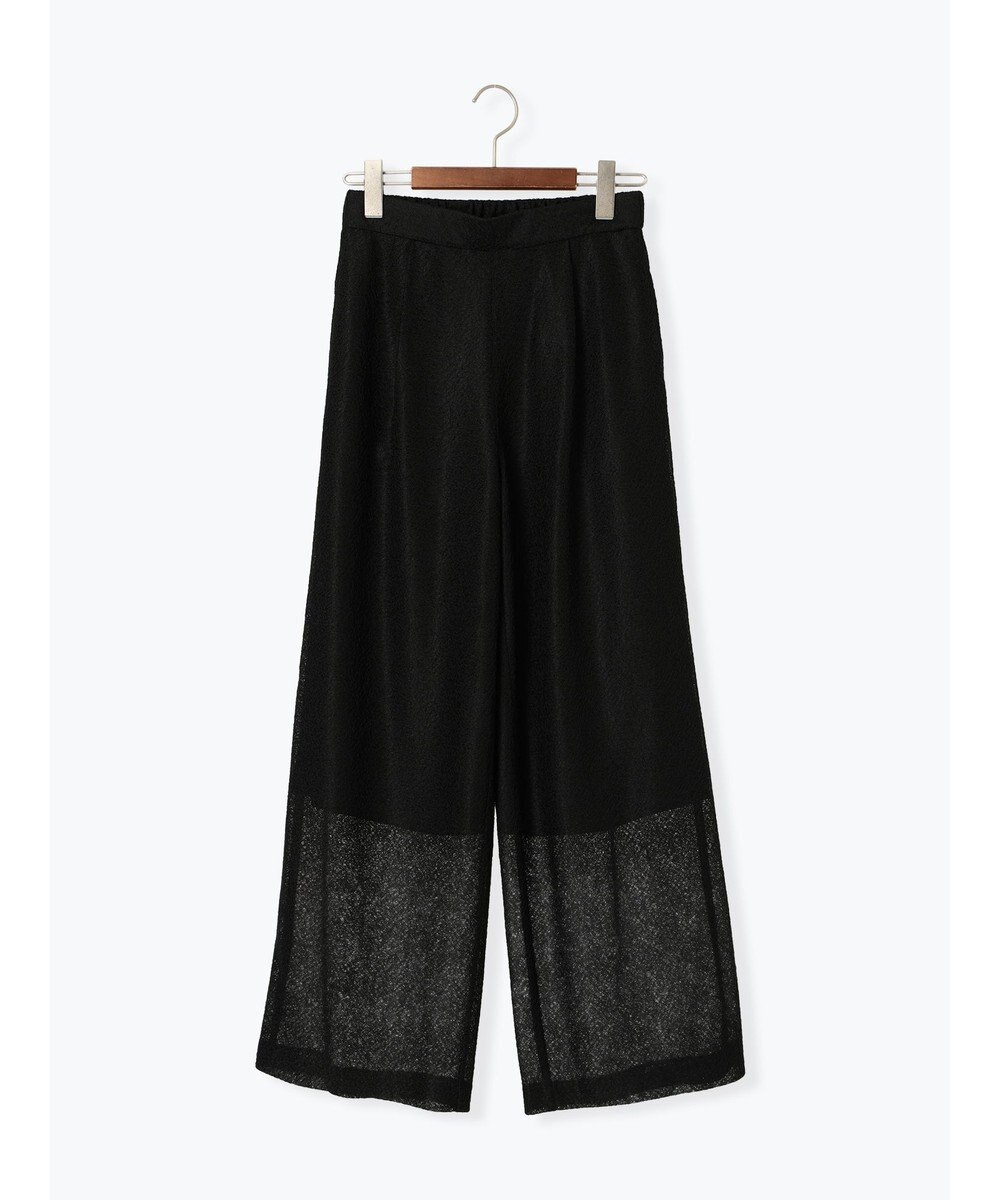 Te chichi クレープメッシュストレートパンツ（セットアップ可） 