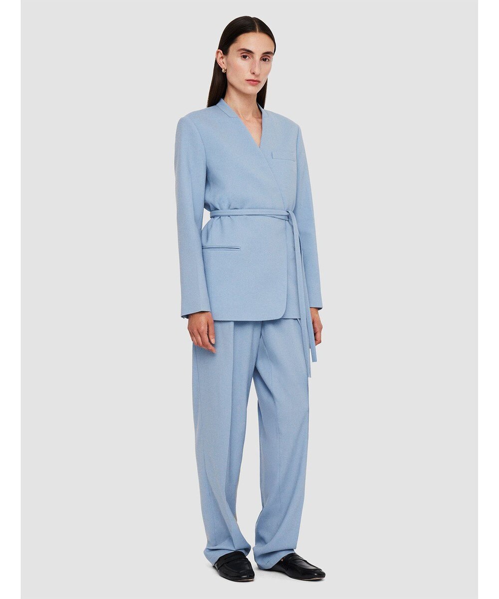 JOSEPH テーラリングクレープ　ノーカラージャケット 