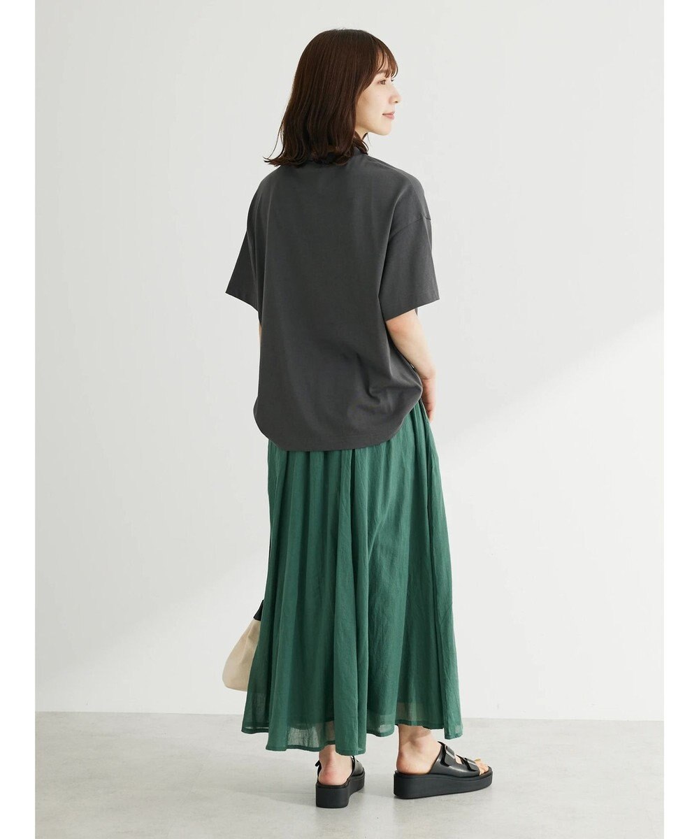 Green Parks インド綿　ふんわりボイルロングスカート 